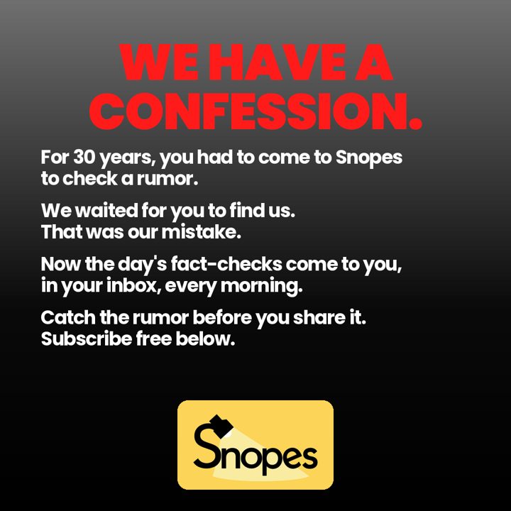 Final ad: We have a confession