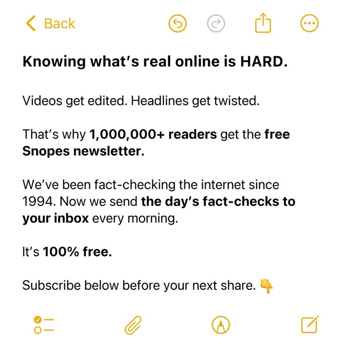 Snopes Notes ad: Knowing what's real online is hard